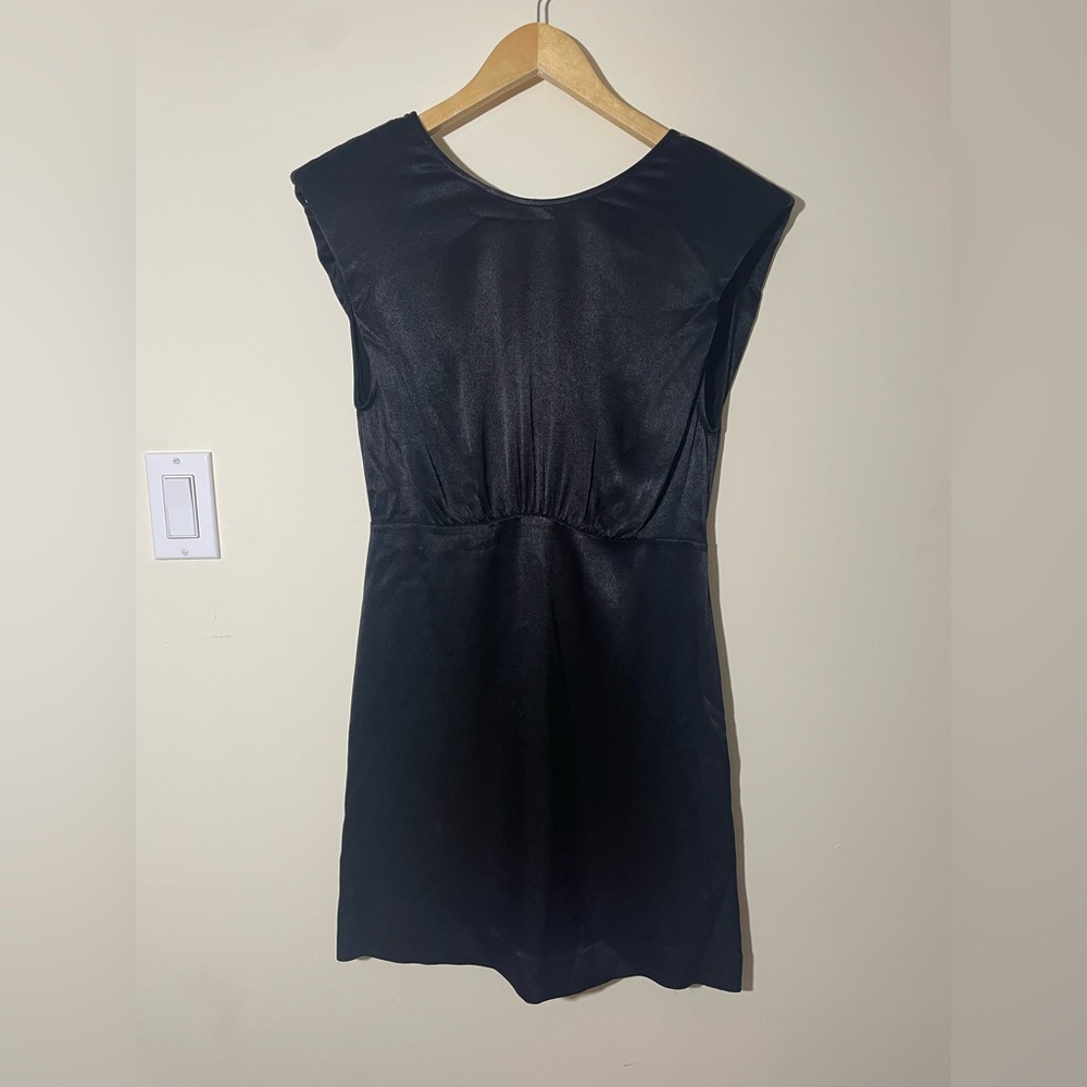 ba&sh Norma V-Back Mini Dress Black - Picture 8 of 9